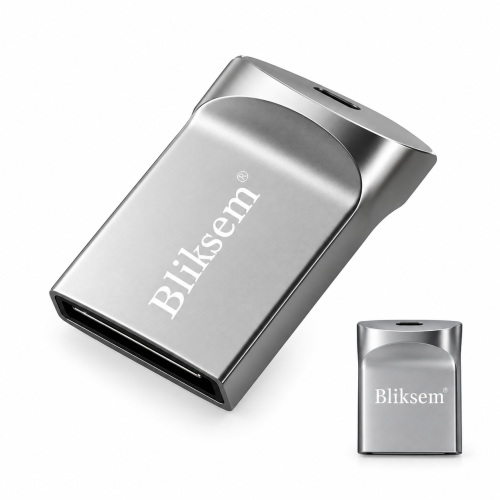 Pendrive Mini USB Bliksem Pamięć Przenośna Metalowa Srebrny 16 GB - 128 GB