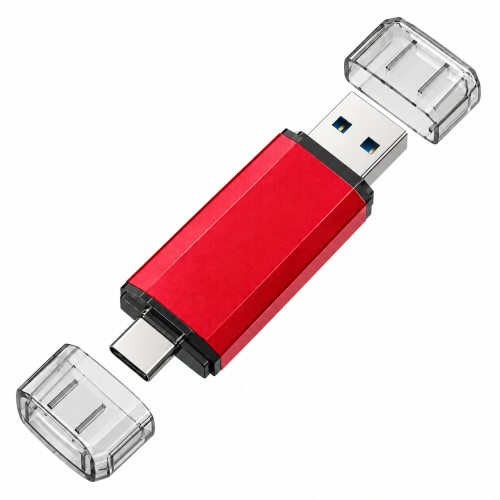 Pendrive do Telefonu i Komputera BINFUL OTG USB Typ C Czerwony