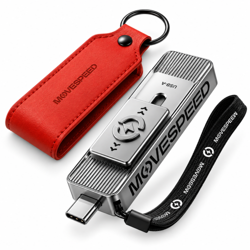 Pendrive USB 3.2 Type-C MOVESPEED 570MB/s SSD OTG Metalowy + Etui