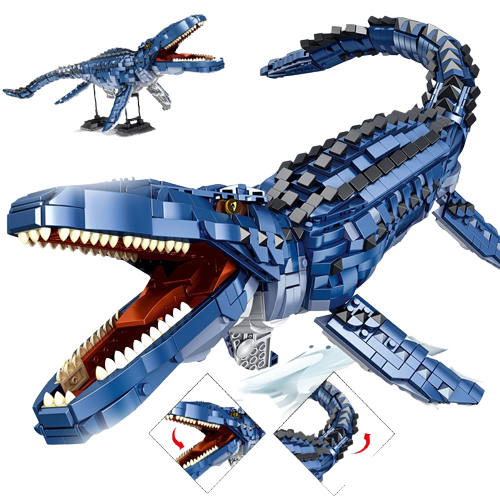 Klocki dinozaur duży zestaw Mosasaurus 1859  elementów  
